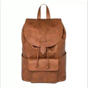 Universal Thread Brown Faux Leather Backpack